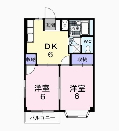 エルディムルーエＡの物件間取画像